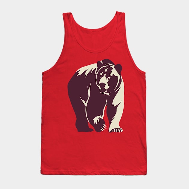 Artistic Bear Tank Top by TomCage